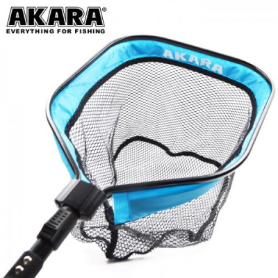 Подсачек Akara PF-20 синий 30х37 см, с резиновой сеткой - фото, цена в Магазин товаров для рыбалки и туризма - Fishers.by